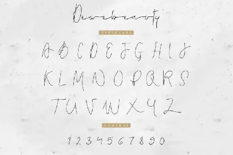 Dewebeauty Signature font