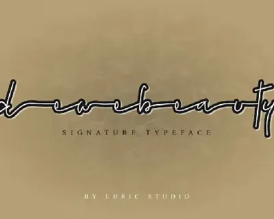 Dewebeauty Signature font