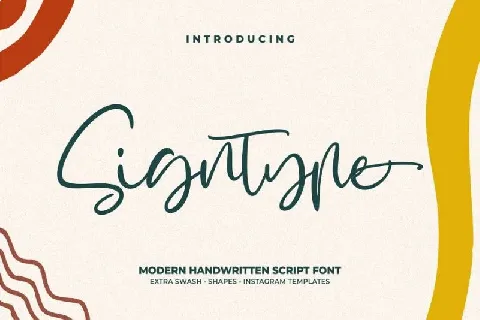 Signtype Script font