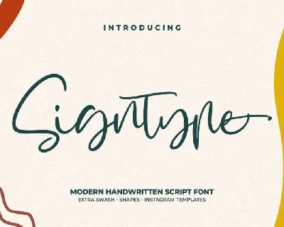 Signtype Script font