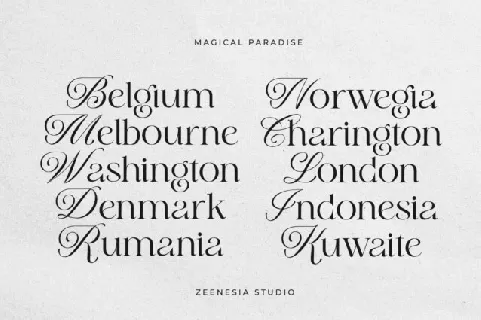 Magical Paradise font