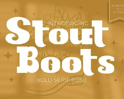 Stout Boots font