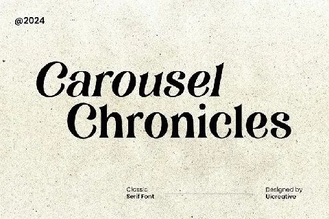 Carousel Chronicles font