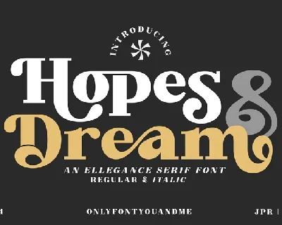 Hopes And Dream font