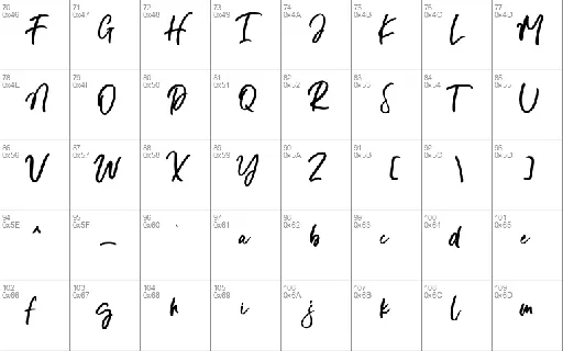 Display Signature â€“ SVG font