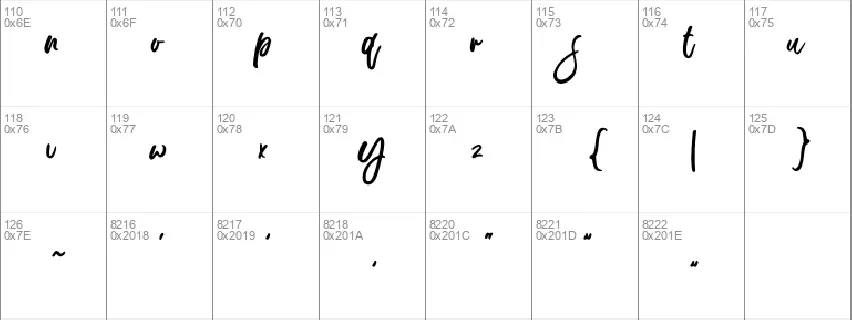 Display Signature â€“ SVG font