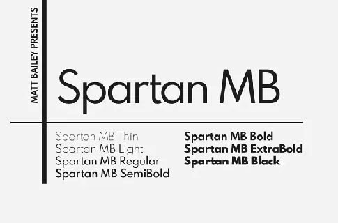 Spartan MB Family Free font