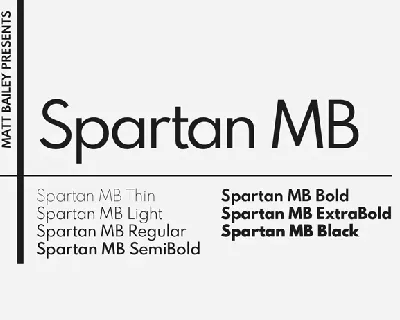 Spartan MB Family Free font