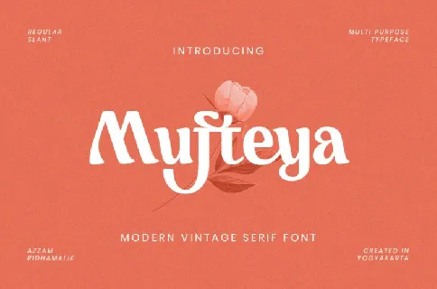 Mufteya Serif font