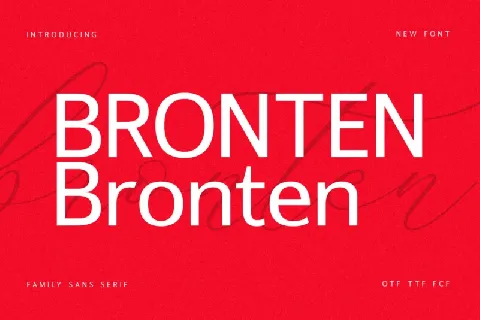 Bronten font