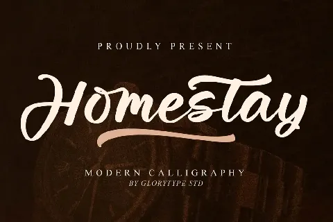 Homestay Script font