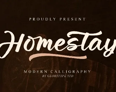 Homestay Script font