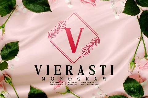 Vierasti Monogram font