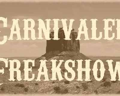 Carnivalee Freakshow font