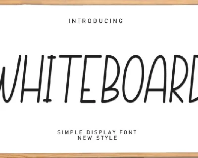 Whiteboard Display font