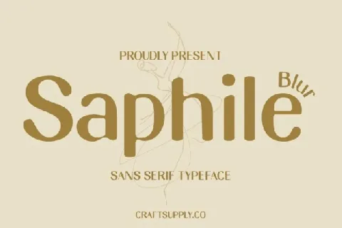 Saphile Blur font