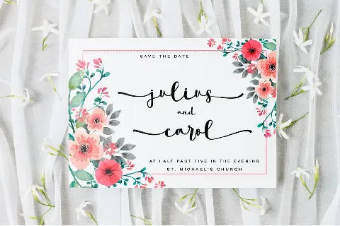 summer flower- personal use font