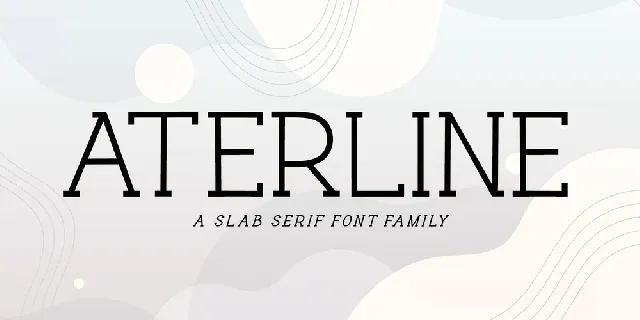 Aterline font