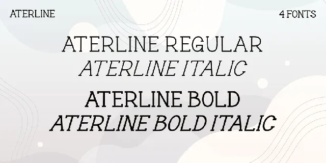 Aterline font