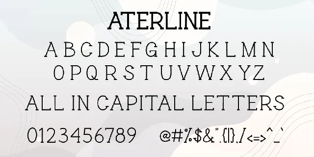 Aterline font