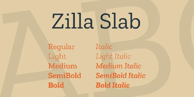 Zilla Slab font