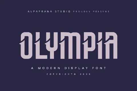 Olympia font