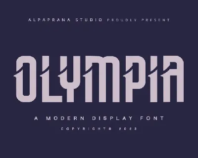 Olympia font