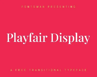 Playfair Display Family font