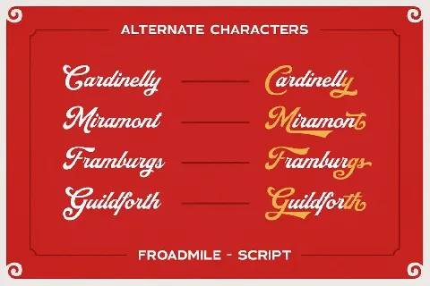 Froadmile font