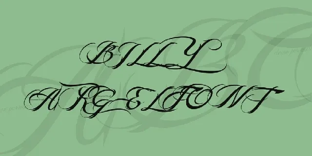 Billy Argel font