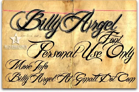 Billy Argel font