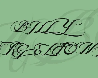 Billy Argel font