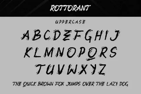Rottorant Rough font