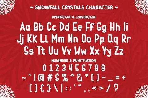 Snowfall Crystals font