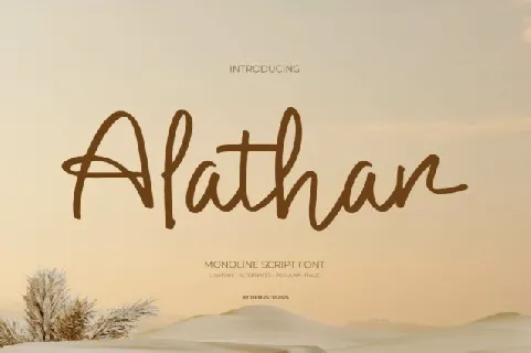 Alathar Script font