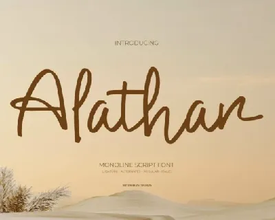 Alathar Script font