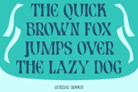 Gunday Rough font