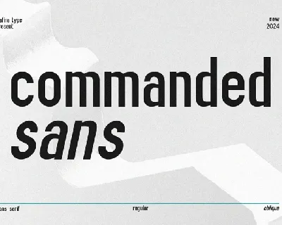 Commanded Sans font