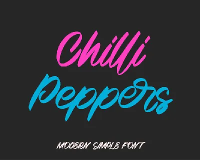 Chilli Peppers - personal use font