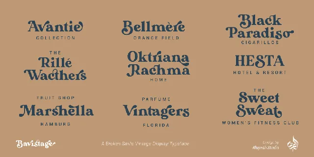 Bavistage font