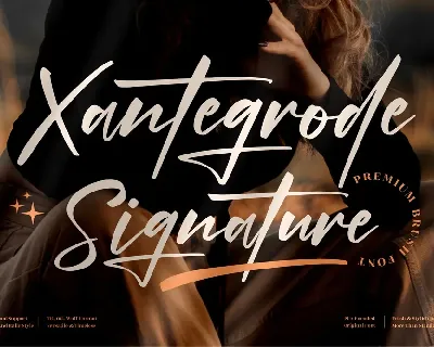 Xantegrode Signature font