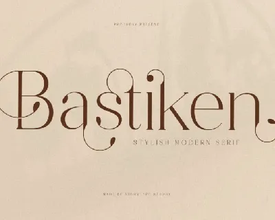 Bastiken font