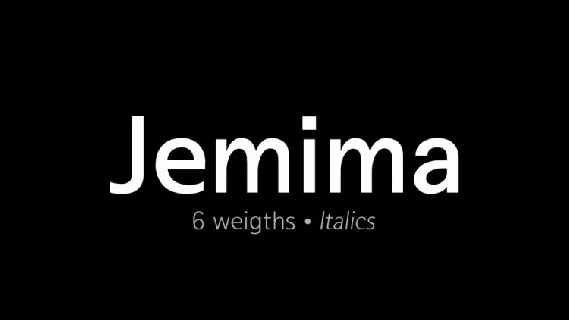 Jemima Family font