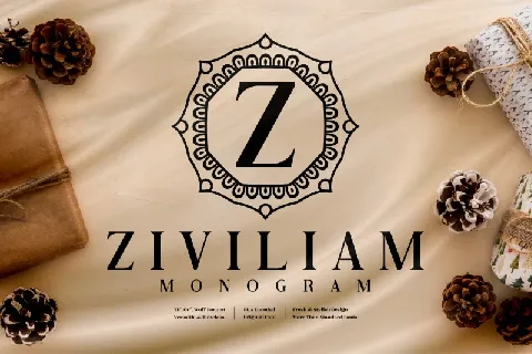 Ziviliam Monogram font