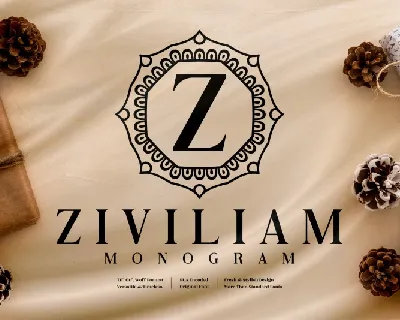 Ziviliam Monogram font