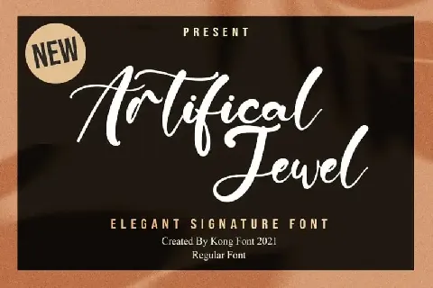 Artificial Jewel Script font