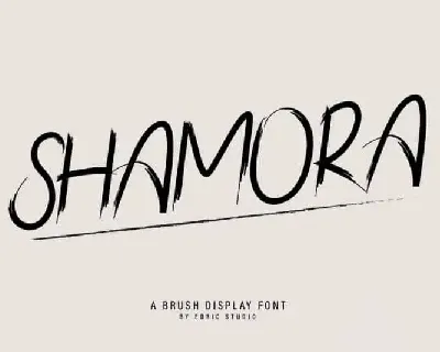 Shamora Brush font