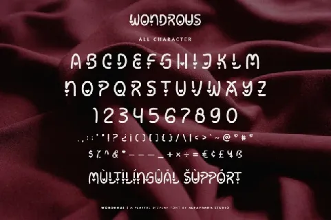 Wondrous font
