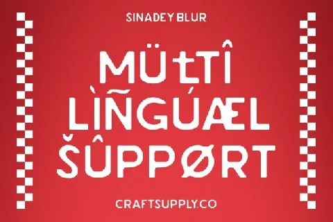 Sinadey Blur font