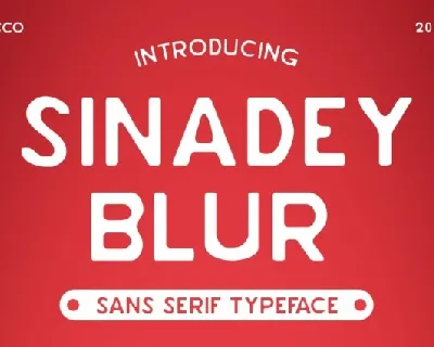 Sinadey Blur font